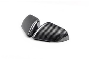 Ford Mustang Mirror Skull Caps - Ford Racing - Carbon Fiber with Integrated Turn Signals - Gloss - `24-`25